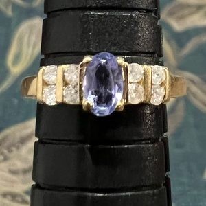 Tanzanite & Diamond Ring, 14k
